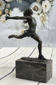 Milo Track Runner Bronze Sculpture