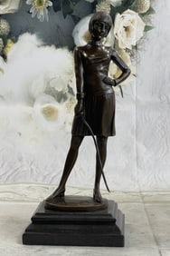 Preiss Young Woman Bronze Figurine