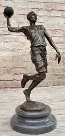 Signed Original Miguel Lopez (Milo) Michael Jordan Tribute Bronze Sculpture Gift