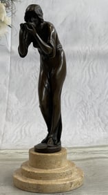 Milo Hunched women drinking water Bronze
