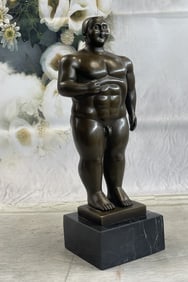Botero Cubby Male Bronze Sculpture
