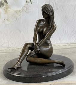 Claude Sensual Girl Bronze Sculpture