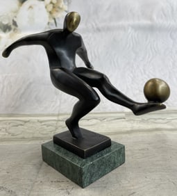 Nick Soccer Player Bronze Sculpture