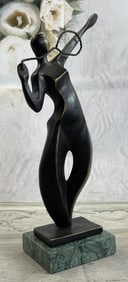 Nick Badminton Player Bronze Sculpture