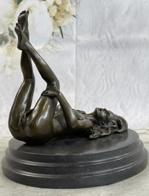 Mavchi Nude Erotic Female Legs in the air Bronze