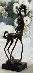 Dali Abstract Horse Bronze Sculpture