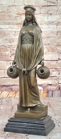 Aldo Vitaleh Water Carrier after Dominique Alonzo ? Bronze Sculpture