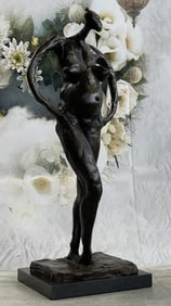 Salvador Dali Pregant Bronze Figurine
