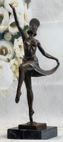 Balleste' Dancer Marble Bronze Art