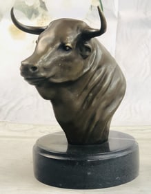 Milo Bull Head Bronze Sculpture