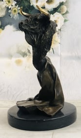 Large Bull Bronze Sculpture