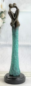 Aldo Vitaleh Abstract First Kiss Bronze `