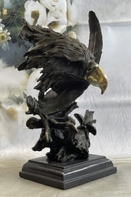 Milo Eagle Bust Bronze Statue