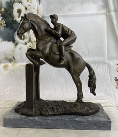 Fisher Jockey Bronze Sculpture