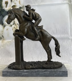 Fisher Jockey Bronze Sculpture