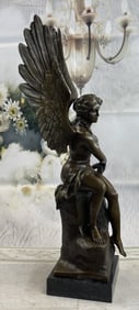 Becquerel Roman Winged goddess Warrior of Victory Signed