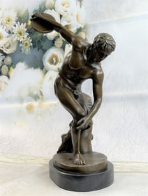 Myron Grand Tour Bronze Sculpture of Discus Thrower