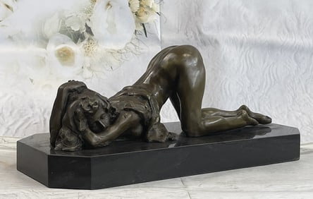 Preiss NUDE HIGHLY DETAILED EROTIC STATUE BRONZE