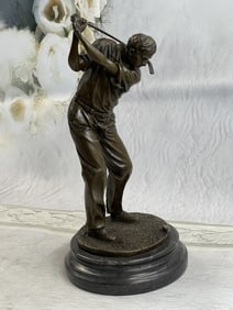 Golfer Trophy Bronze Sculpture