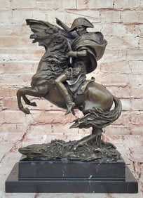Napoleon Crossing the Alps Bronze Statue Sculpture