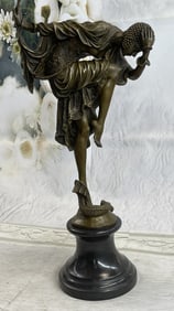 DH Chiparus Art Deco Dancer with Snake Bronze