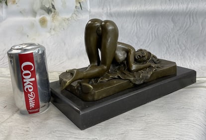 PREISS EROTIC SCULPTURE ART DECO NUDE BRONZE