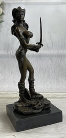 Vitaleh Female Amazon Warrior Original Bronze Sculpture