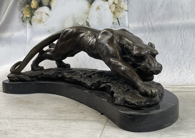 'Walking Panther'' by Rembrandt Bugatti, terrific Art bronze sculpture