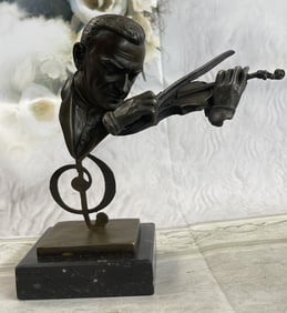 Milo Abstract Man Playing Violin Bronze