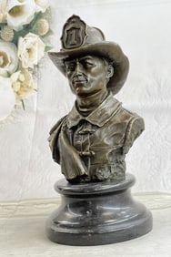 Milo Handsome Brave Fire Fighter Bronze