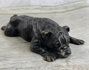 Milo Bulldog Bronze Sculpture