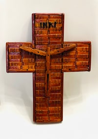 Cross made of Clothings pin