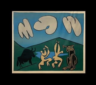 Pablo Picasso . Bacchanal with Black Bull