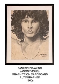 Jim Morrison signed painting
