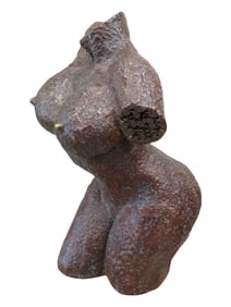 ISRAEL RUFIN (Rufo) (Cuban Art) Torso Bronze Sculpture