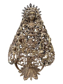 ISRAEL RUFIN (Rufo) (Cuban Art) Virgen del Cobre Bronze Sculpture