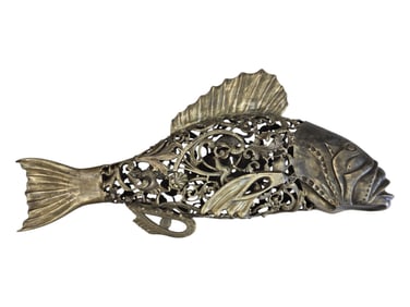 ISRAEL RUFIN (Rufo) (Cuban Art) Fish Bronze Sculpture