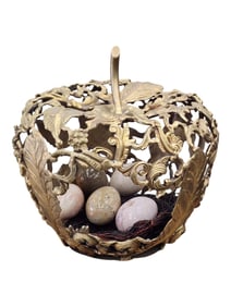 ISRAEL RUFIN (Rufo) (Cuban Art) Apple Bronze Sculpture