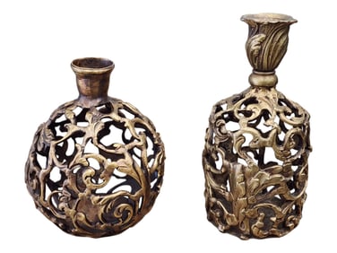 ISRAEL RUFIN (Rufo) (Cuban Art) Vases Bronze Sculptures