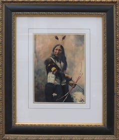 Shout At Oglala Sioux Framed Photograph