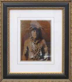 A Walpi Snake Priest Framed Photograph