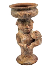 Antique Pre Colombian statue figurine