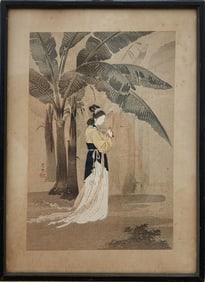 Japanese color woodblock print