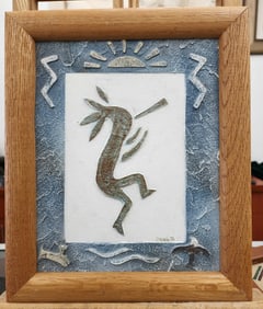 Signed Native American wall Art