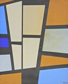 Mijares oil on board painting