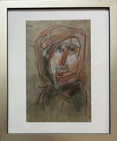 Gilberto Aceves Navarro color pencil 11?x7? atrib