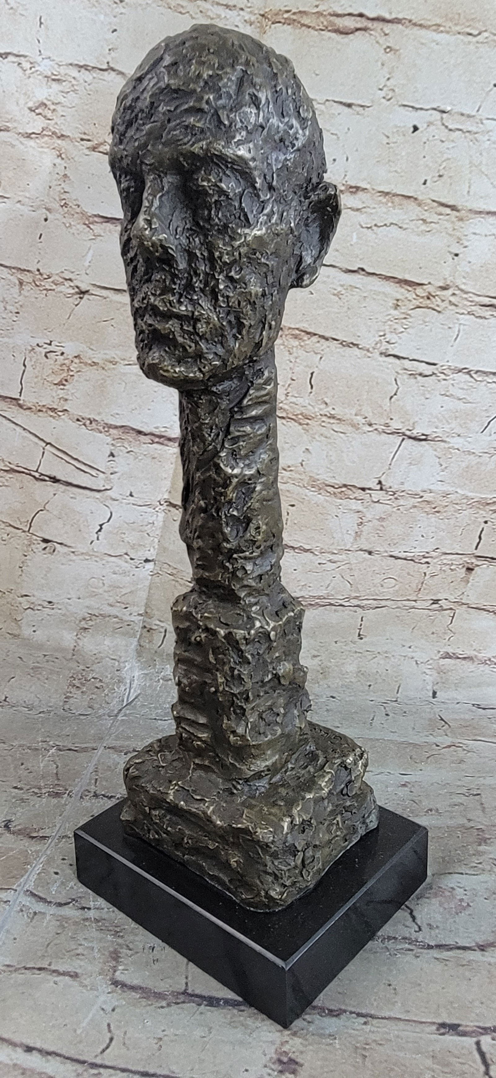 Giacometti Gia Bronze Head Face Bust Sculpture Statue (1 of 4)