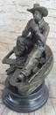 Extra Large Original Lonely Cowboy Western Art Bronze