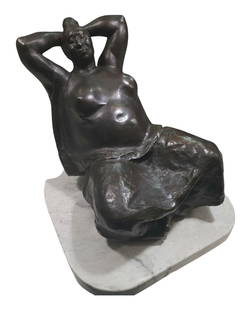 Francisco ZUNIGA (1912-1998): bronze sculpture 13.50" x 14.50" x 15.50" with COA
