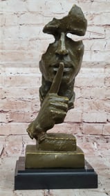 Abstract "Silence" Bronze Sculpture ? Dali Modern Art D?cor